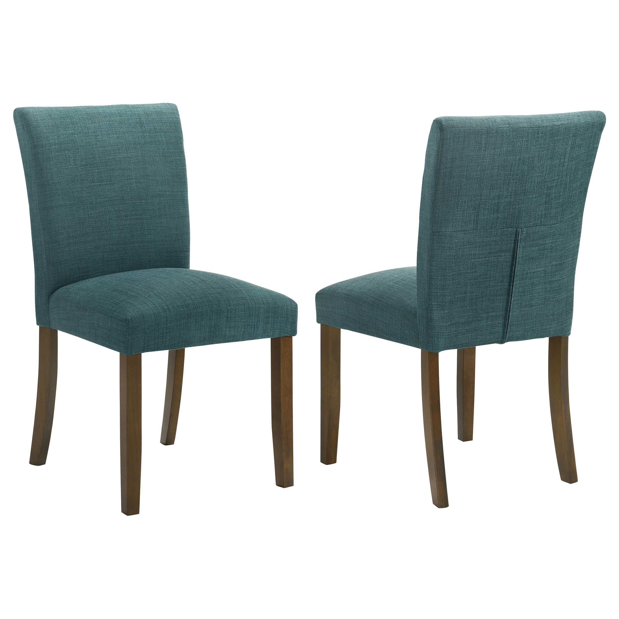 Orleans Furniture - Coaster - Cantley Upholstered Dining Side Chair Teal Blue (Set of 2) - 106377