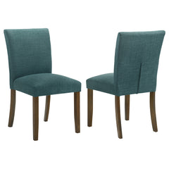 Orleans Furniture - Coaster - Cantley Upholstered Dining Side Chair Teal Blue (Set of 2) - 106377