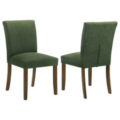 Orleans Furniture - Coaster - Cantley Upholstered Dining Side Chair Green (Set of 2) - 106378