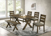 Orleans Furniture - Coaster - Alston 6-piece Rectangular Dining Table Set Knotty Nutmeg - 106381-S6