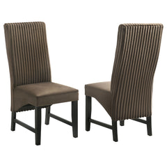 Orleans Furniture - Coaster - Barrand Upholstered Dining Side Chair Chocolate (Set of 2) - 106388