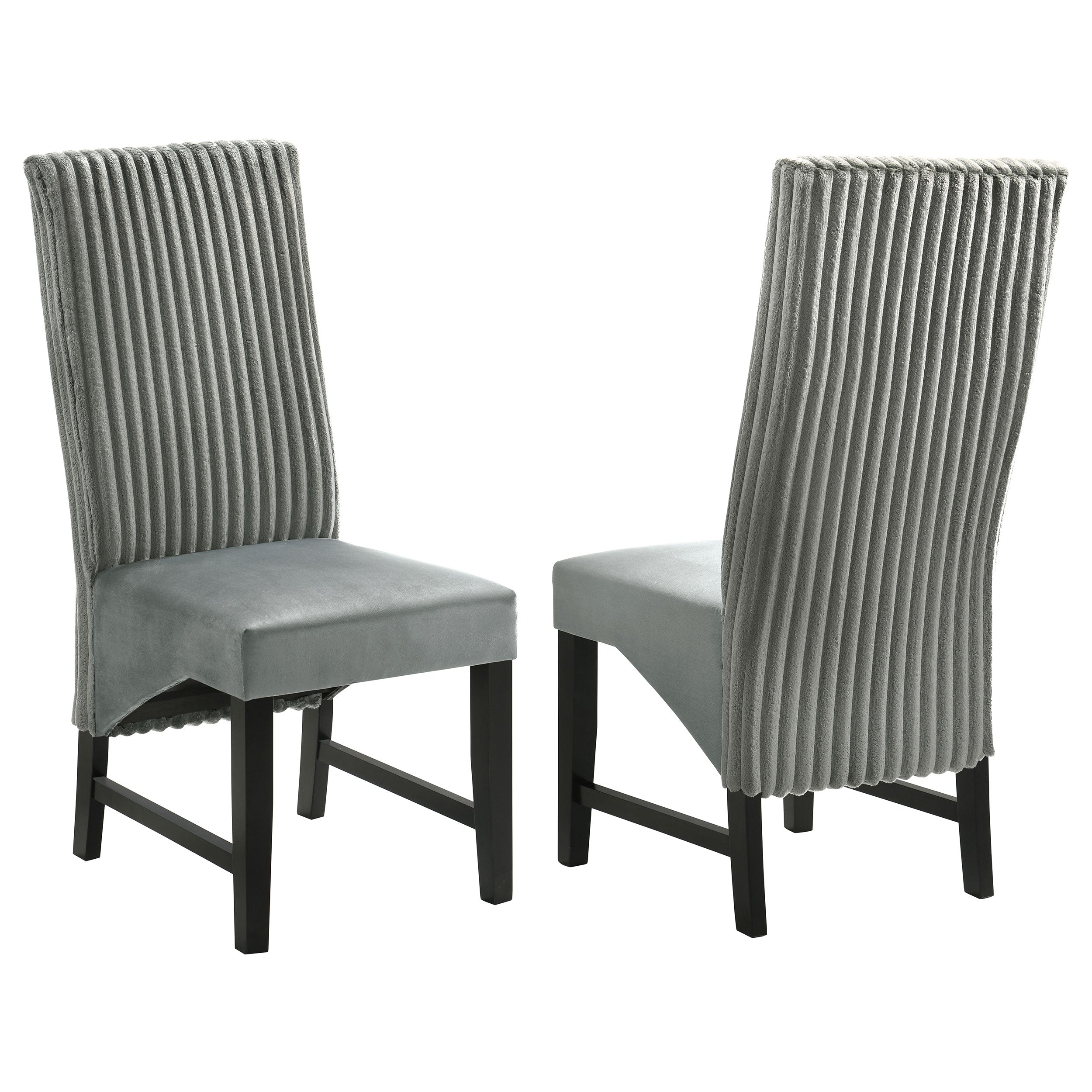 Orleans Furniture - Coaster - Barrand Upholstered Dining Side Chair Grey (Set of 2) - 106389