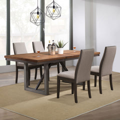 Orleans Furniture - Coaster - Spring Creek 5-piece Rectangular Dining Table Set Taupe - 106581-S5G