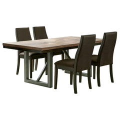 Spring Creek 5-piece Rectangular Dining Table Set Chocolate