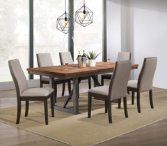 Orleans Furniture - Coaster - Spring Creek 7-piece Rectangular Dining Table Set Taupe - 106581-S7G