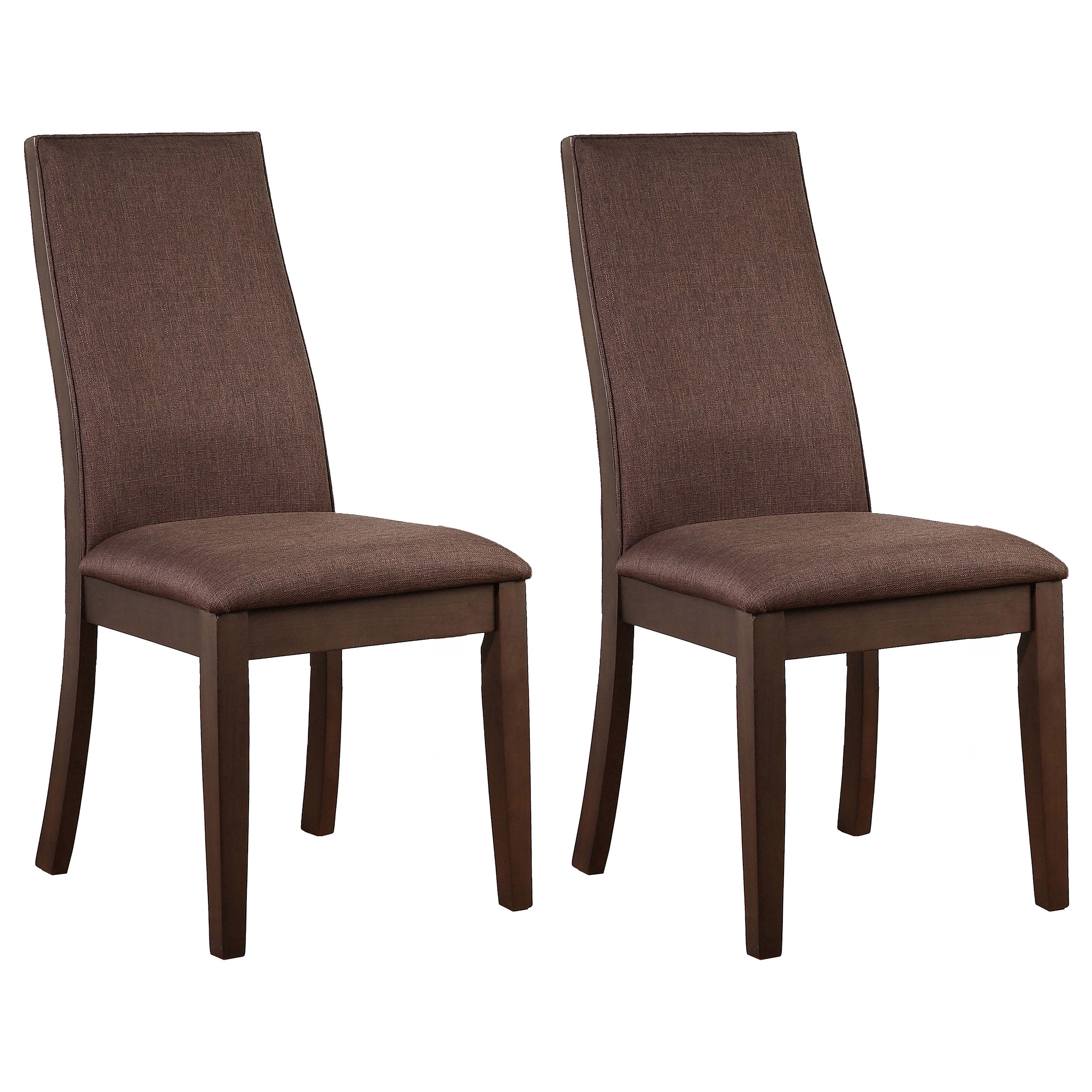Orleans Furniture - Coaster - Spring Creek Upholstered Dining Chair Chocolate (Set of 2) - 106582
