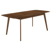 Orleans Furniture - Coaster - Redbridge 75-inch Extension Leaf Dining Table Natural Walnut - 106591