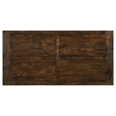 Coleman 7-piece Rectangular Dining Set Rustic Golden Brown