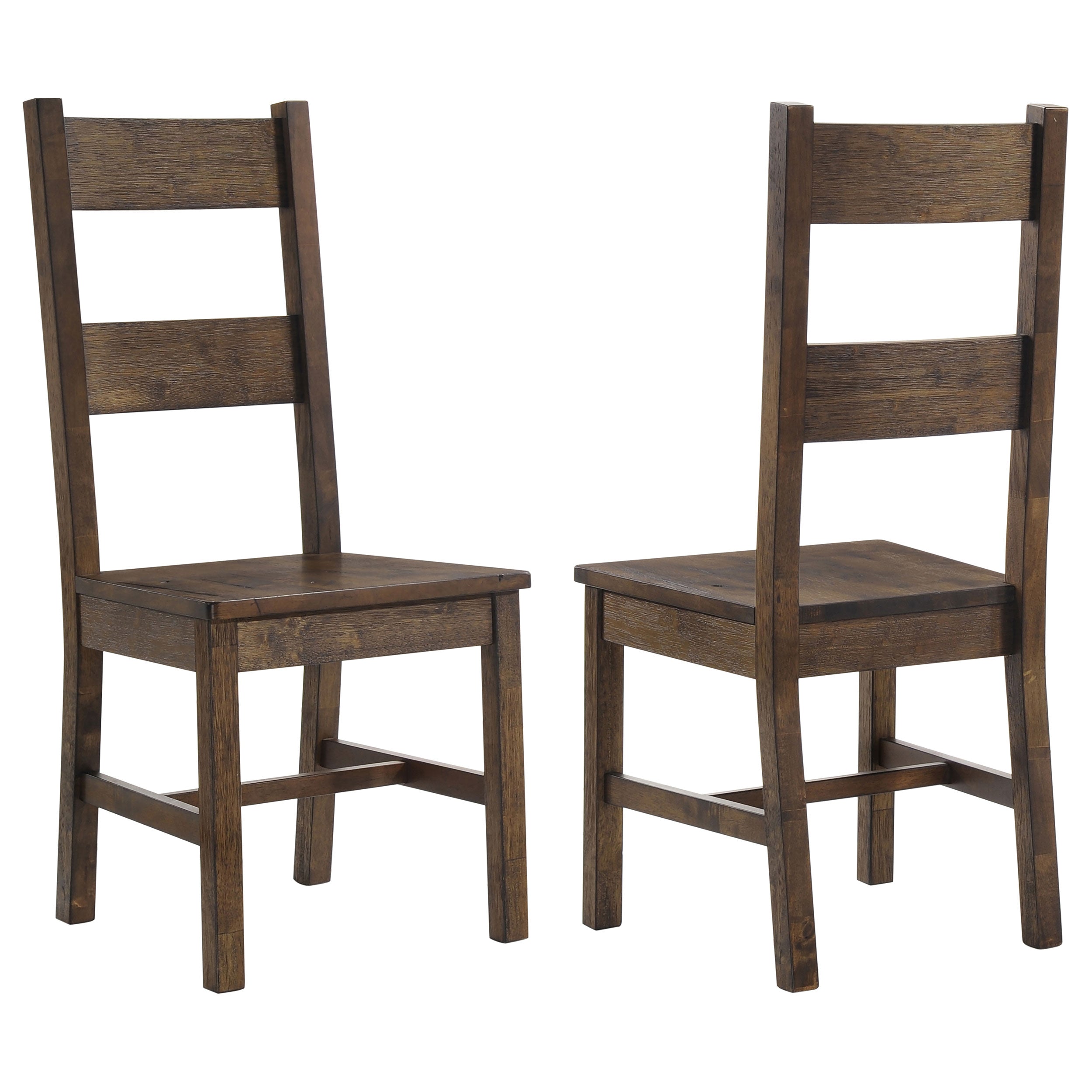 Orleans Furniture - Coaster - Coleman Dining Side Chair Rustic Golden Brown (Set of 2) - 107042