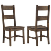 Orleans Furniture - Coaster - Coleman Dining Side Chair Rustic Golden Brown (Set of 2) - 107042