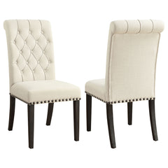 Orleans Furniture - Coaster - Alana Fabric Upholstered Dining Side Chair Beige (Set of 2) - 107286