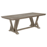 Orleans Furniture - Coaster - Cornelia Rectangular 82-inch Dining Table Coastal Grey - 107441