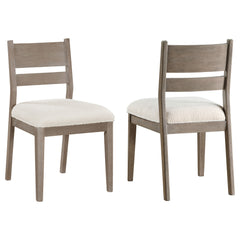 Orleans Furniture - Coaster - Cornelia Wood Dining Side Chair Coastal Grey (Set of 2) - 107442