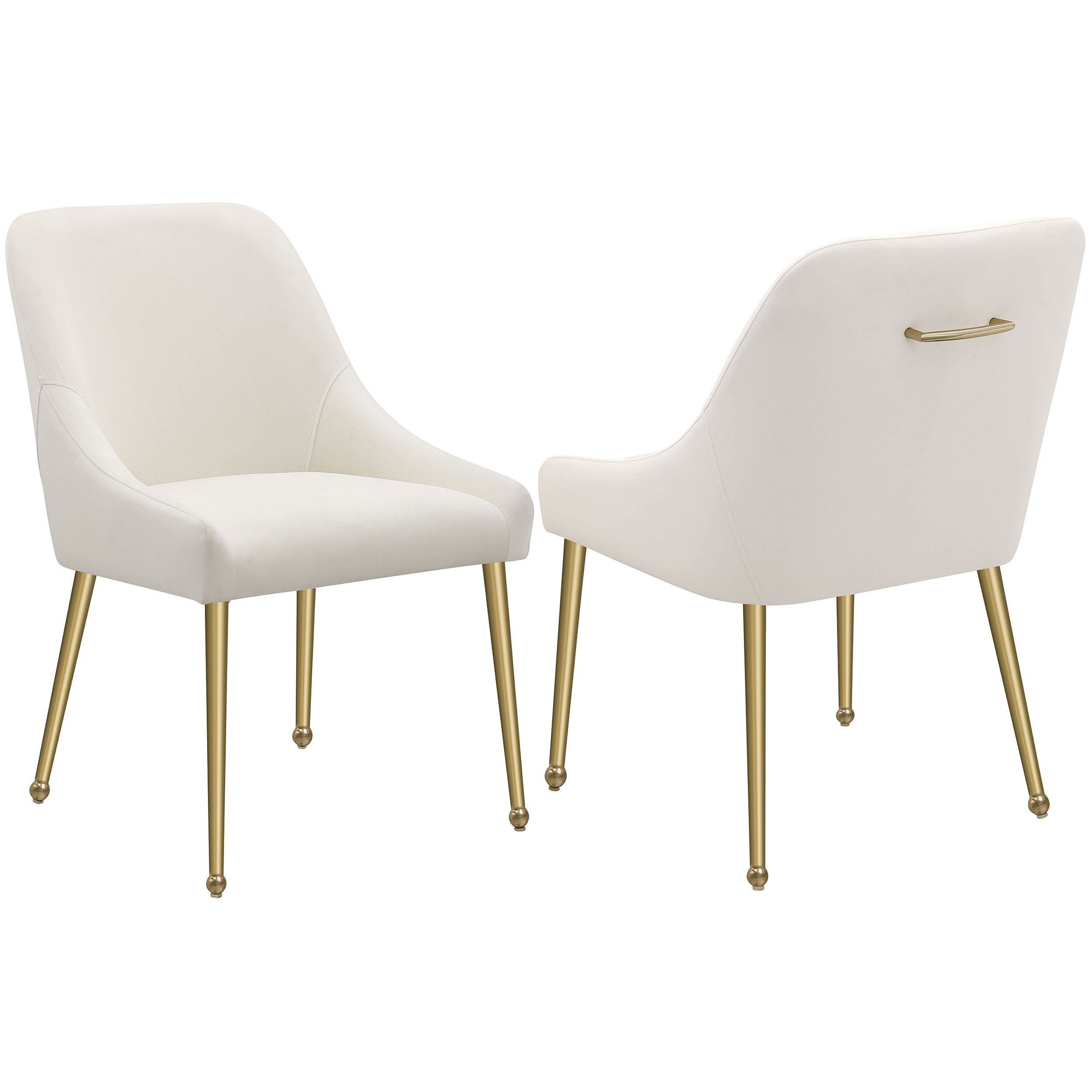 Orleans Furniture - Coaster - Mayette Upholstered Dining Side Chair Ivory (Set of 2) - 107562