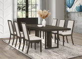 Orleans Furniture - Coaster - Kelly 7-piece Rectangular Dining Table Set Dark Grey - 107961-S7