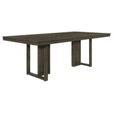 Orleans Furniture - Coaster - Kelly Rectangular 87-inch Wood Dining Table Dark Grey - 107961