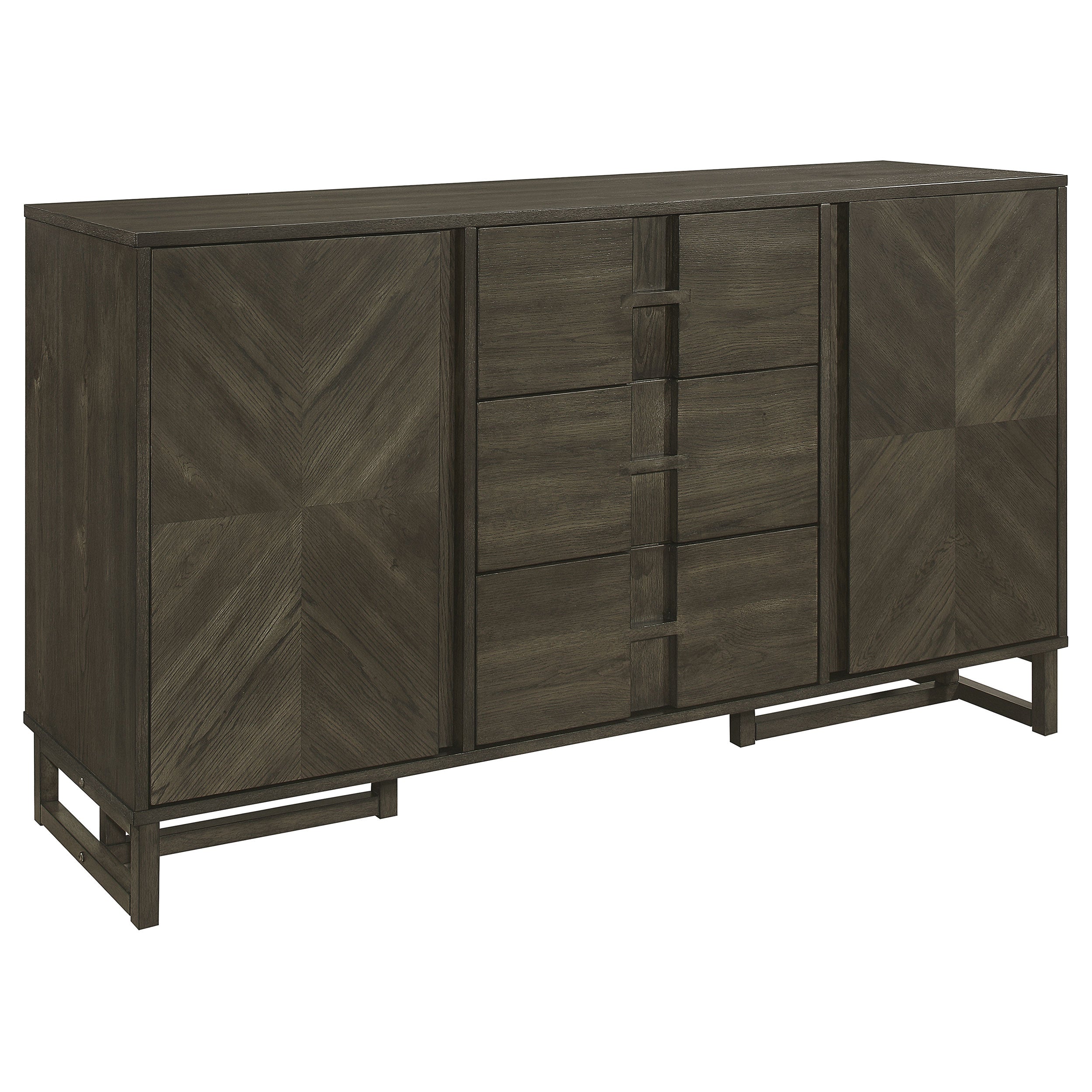 Orleans Furniture - Coaster - Kelly 3-drawer Storage Dining Sideboard Buffet Dark Grey - 107965