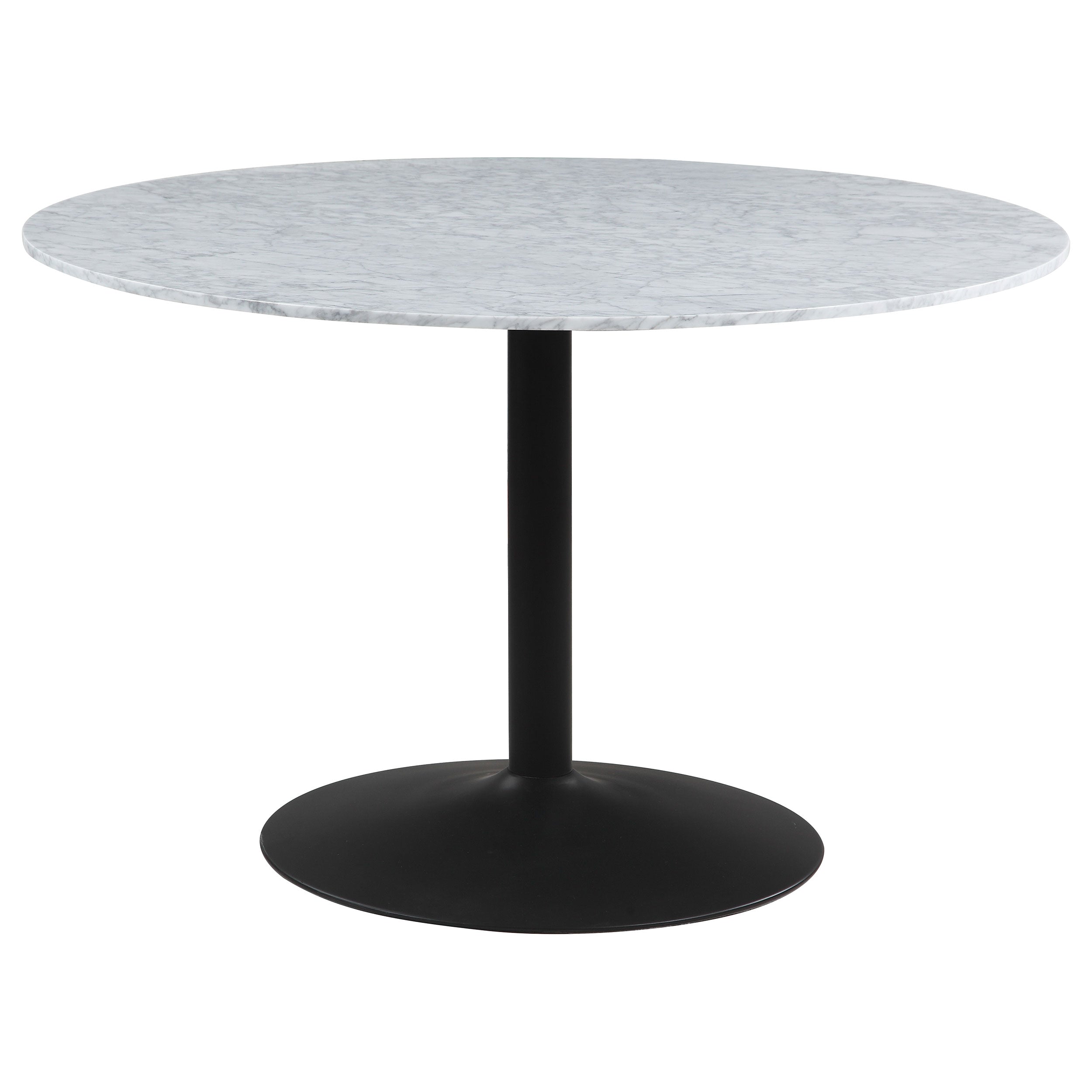 Orleans Furniture - Coaster - Bartole Round 48-inch Italian Marble Top Dining Table White - 108020
