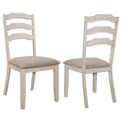 Orleans Furniture - Coaster - Ronnie Wood Dining Side Chair Rustic Cream (Set of 2) - 108052