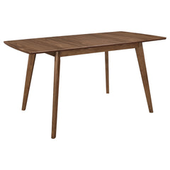 Orleans Furniture - Coaster - Alfredo 63-inch Extension Leaf Dining Table Natural Walnut - 108080