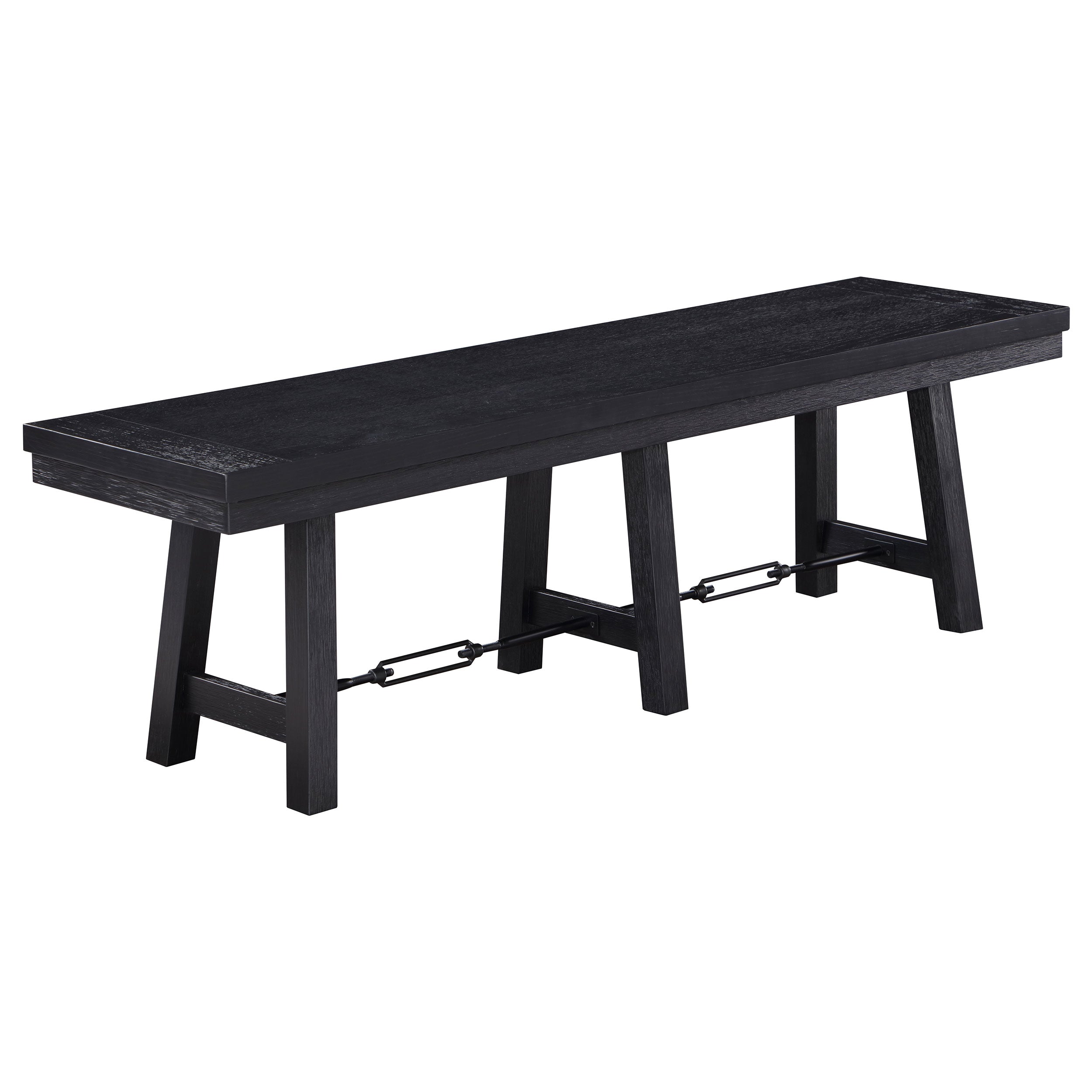 Orleans Furniture - Coaster - Newport Wood Trestle Base Dining Bench Black - 108146
