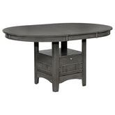 Orleans Furniture - Coaster - Lavon Oval 60-inch Extension Leaf Dining Table Medium Grey - 108211