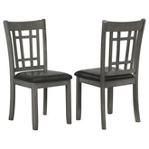 Orleans Furniture - Coaster - Lavon Wood Dining Side Chair Medium Grey (Set of 2) - 108212