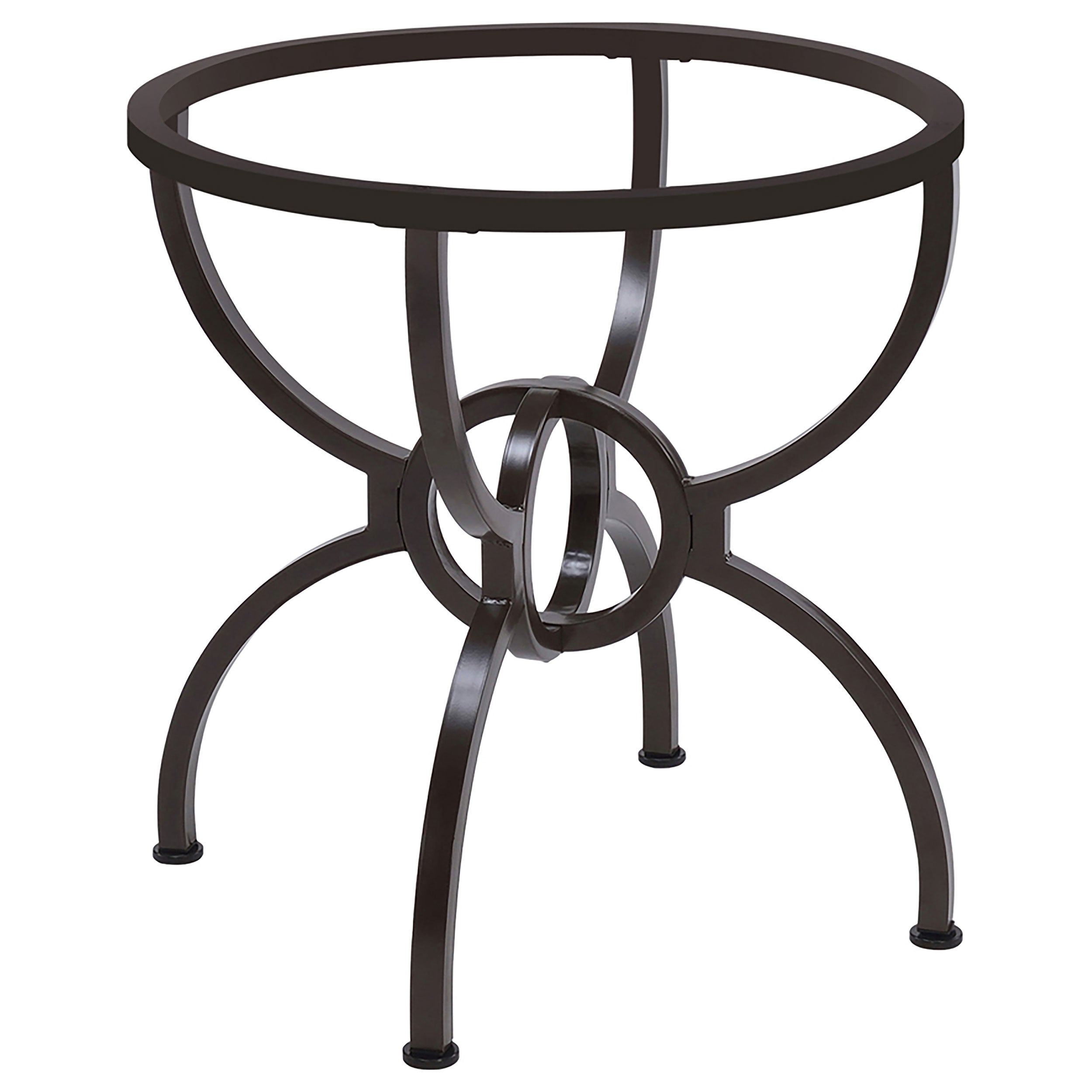 Orleans Furniture - Coaster - Aviano Round Metal Dining Table Base Gunmetal - 108291