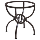 Orleans Furniture - Coaster - Aviano Round Metal Dining Table Base Gunmetal - 108291