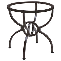 Orleans Furniture - Coaster - Aviano Round Metal Dining Table Base Gunmetal - 108291