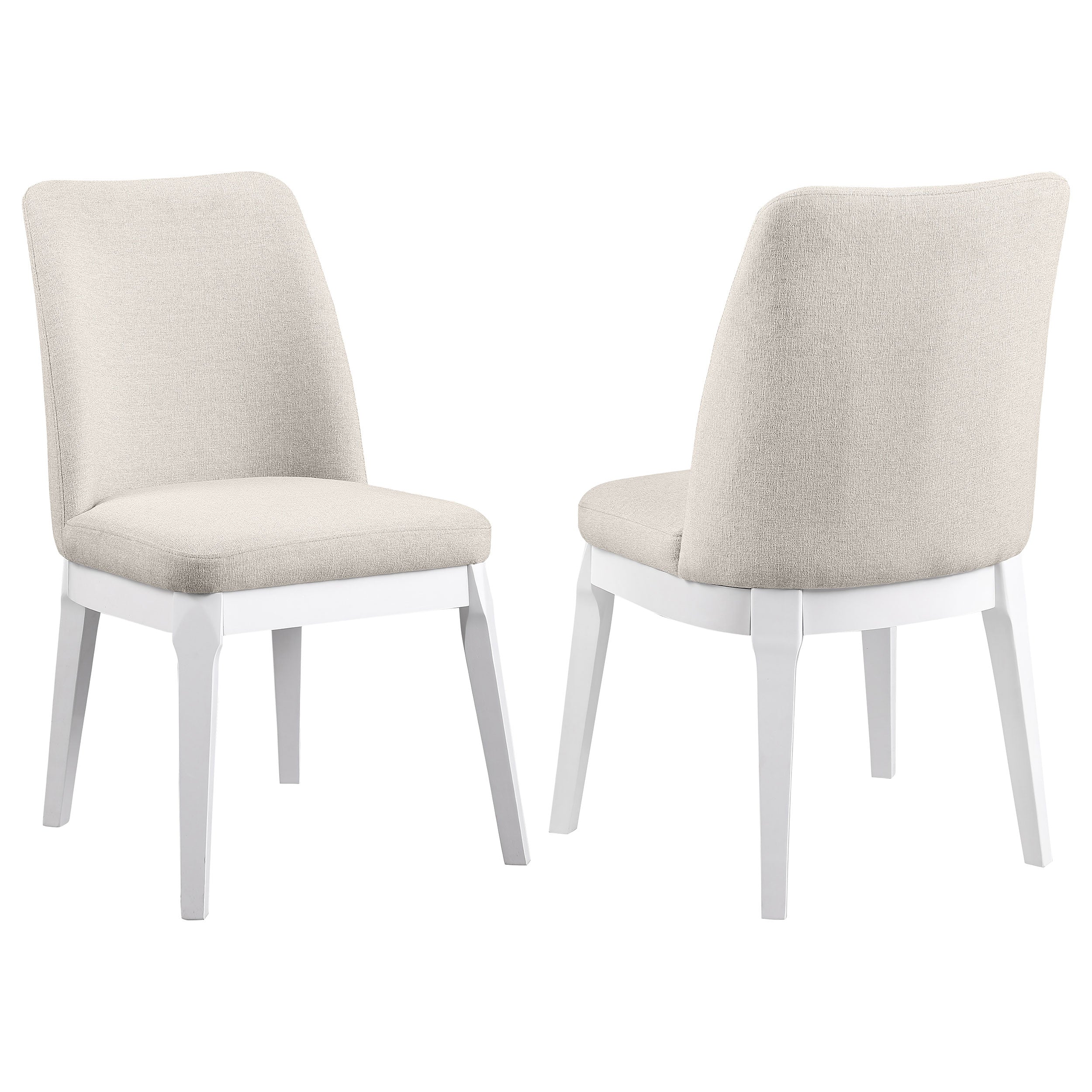 Orleans Furniture - Coaster - Carissa Upholstered Dining Side Chair Beige (Set of 2) - 108302
