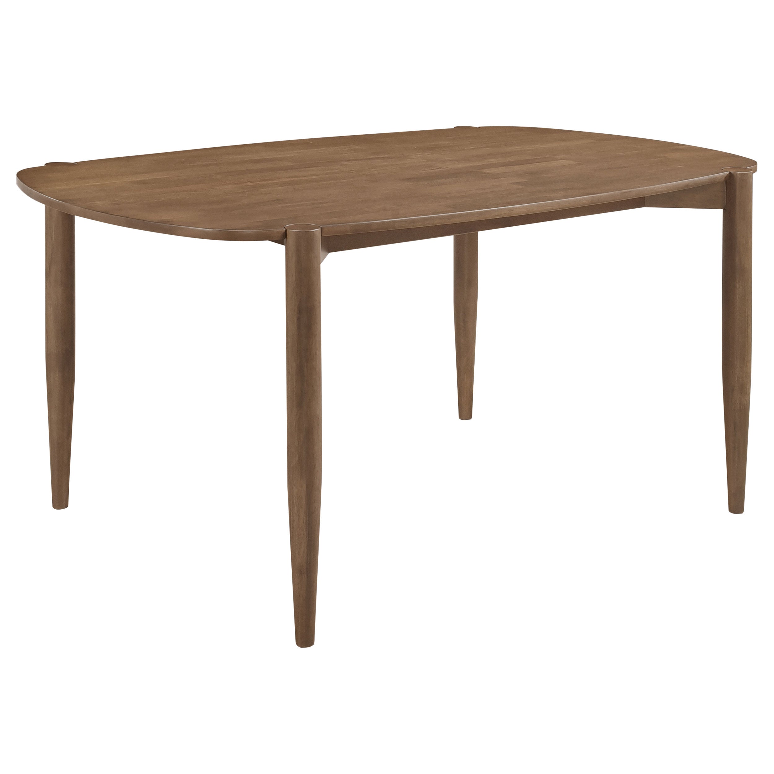 Orleans Furniture - Coaster - Dortch Oval 63-inch Solid Wood Dining Table Walnut - 108461
