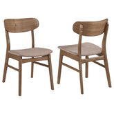 Orleans Furniture - Coaster - Dortch Dining Side Chair Walnut and Brown (Set of 2) - 108462