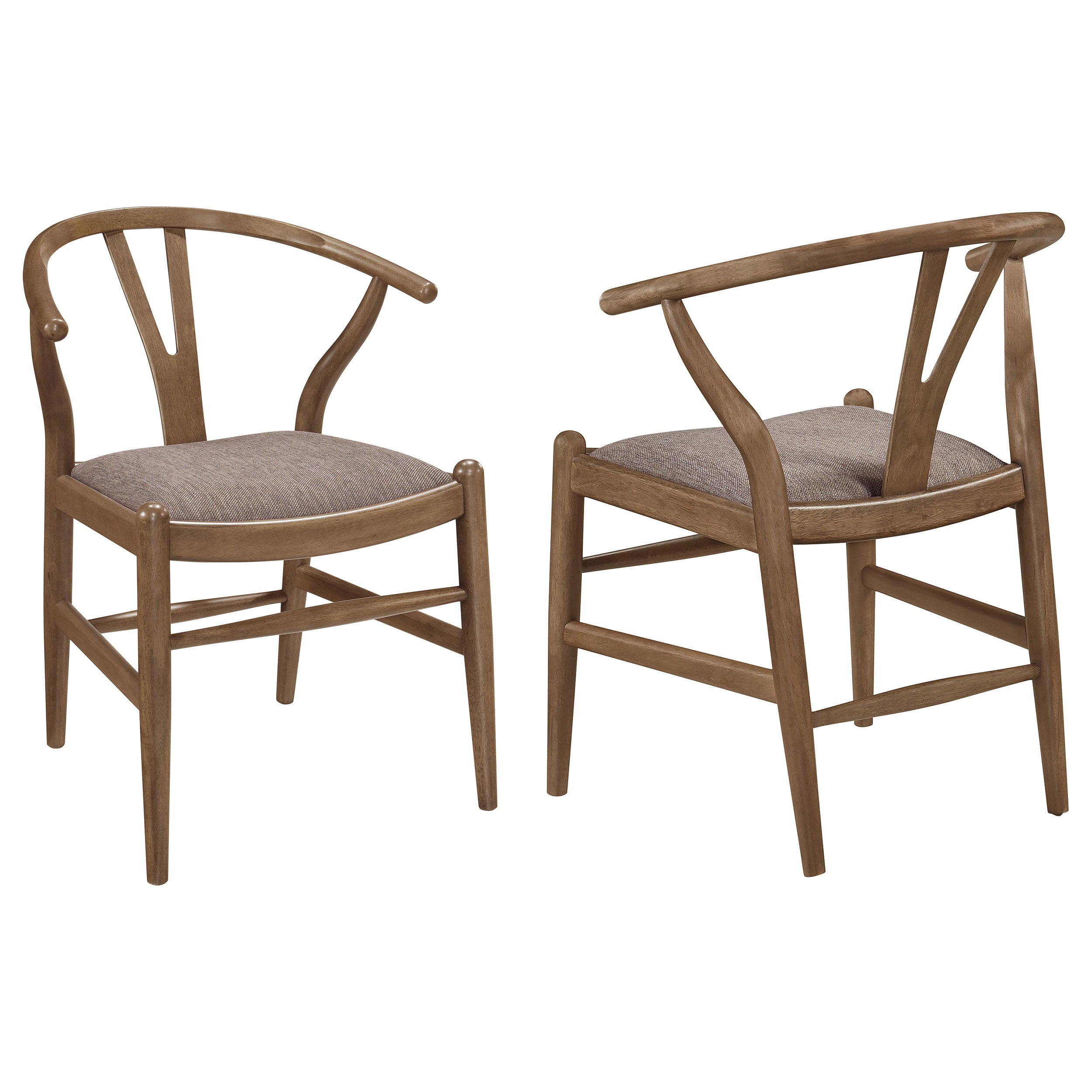 Orleans Furniture - Coaster - Dinah Wood Wishbone Dining Side Chair Walnut (Set of 2) - 108472