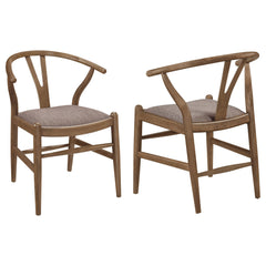 Orleans Furniture - Coaster - Dinah Wood Wishbone Dining Side Chair Walnut (Set of 2) - 108472