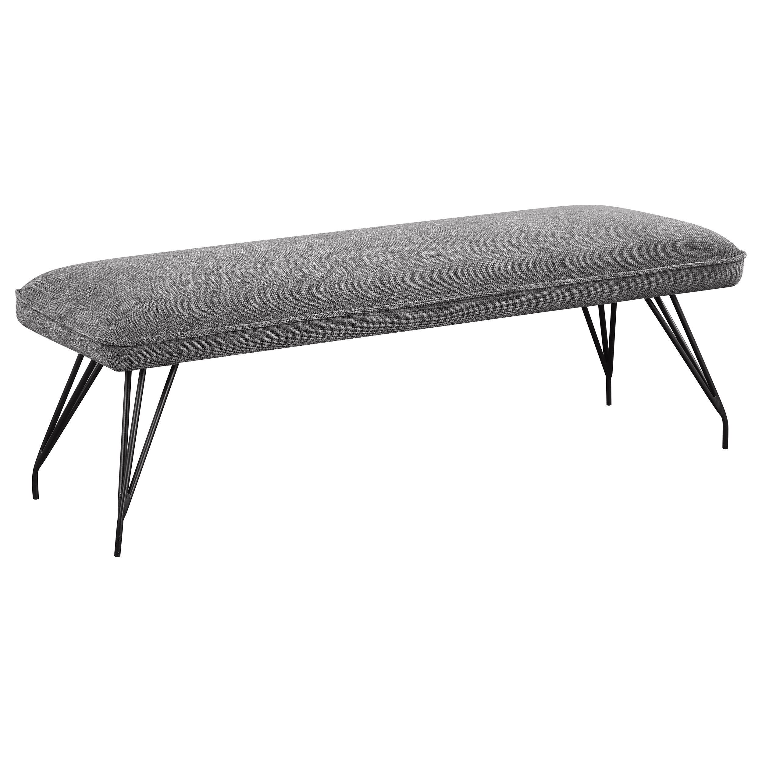 Orleans Furniture - Coaster - Dodson Fabric Upholstered Dining Bench Grey - 108487