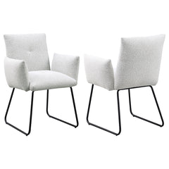 Orleans Furniture - Coaster - Ackland Upholstered Dining Side Chair Light Grey (Set of 2) - 108492