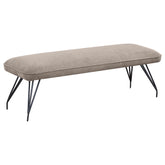 Orleans Furniture - Coaster - Dodson Fabric Upholstered Dining Bench Taupe - 108497