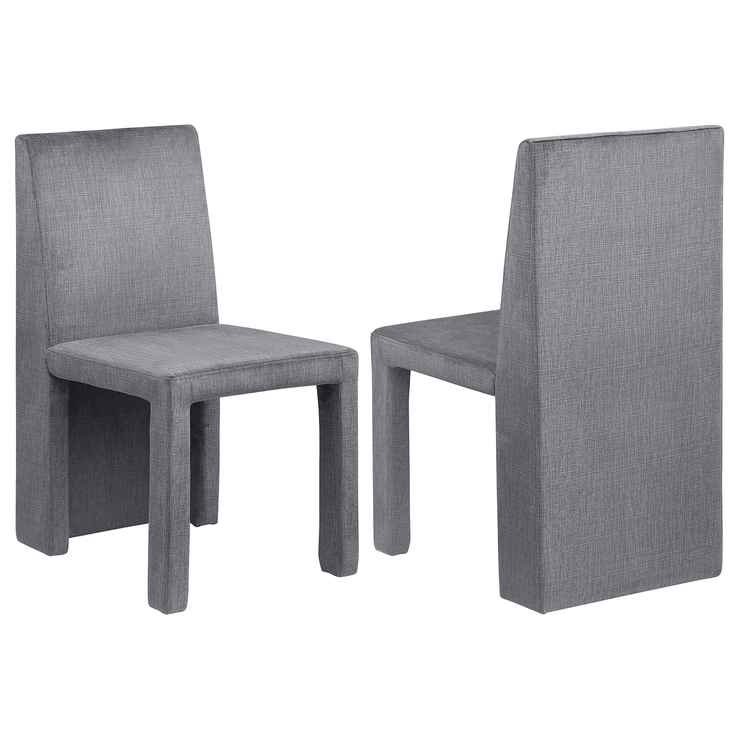 Orleans Furniture - Coaster - Tordera Velvet Upholstered Dining Side Chair Grey (Set of 2) - 108512