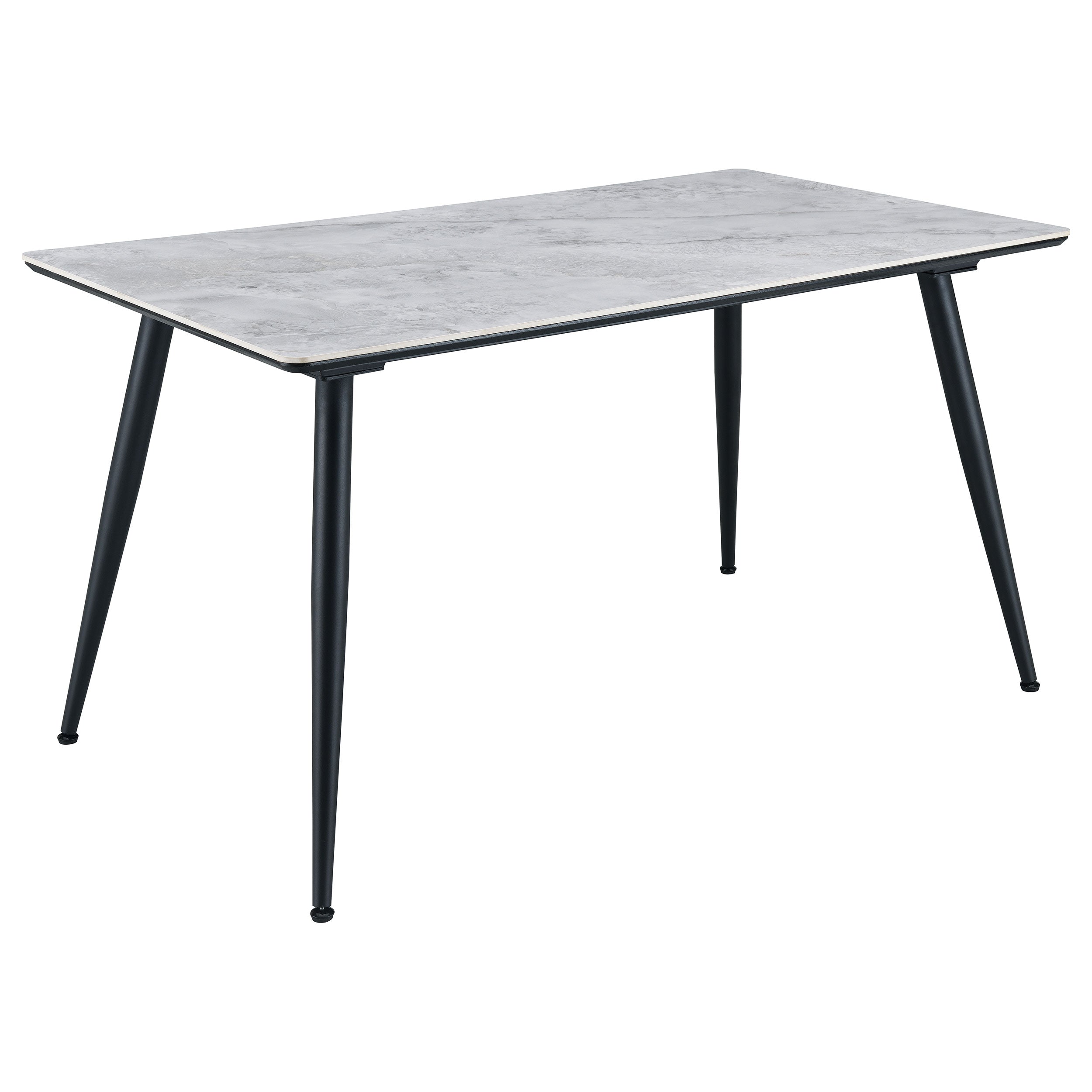 Orleans Furniture - Coaster - Dennison Rectangular 55-inch Ceramic Top Dining Table Grey - 108531