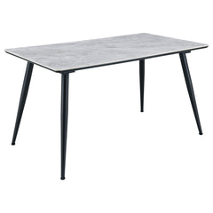 Orleans Furniture - Coaster - Dennison Rectangular 55-inch Ceramic Top Dining Table Grey - 108531