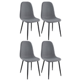 Orleans Furniture - Coaster - Dennison Upholstered Dining Side Chair Grey (Set of 4) - 108532