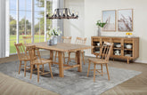 Orleans Furniture - Coaster - Middleton 7-piece Extension Leaf Dining Set Natural Brown - 108540-S7N