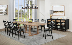 Orleans Furniture - Coaster - Middleton 10-piece Extension Leaf Dining Set Natural Brown - 108541-S10B