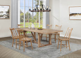 Orleans Furniture - Coaster - Middleton 7-piece Extension Leaf Dining Set Natural Brown - 108541-S7N
