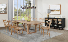 Orleans Furniture - Coaster - Middleton 9-piece Extension Leaf Dining Set Natural Brown - 108541-S9N