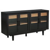 Orleans Furniture - Coaster - Middleton 4-door Sideboard Server with Dual Drawers Black - 108545BLK