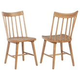 Orleans Furniture - Coaster - Middleton Solid Wood Dining Side Chair Brown (Set of 2) - 108546NAT