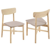 Orleans Furniture - Coaster - Parkridge Dining Side Chair White Washed (Set of 2) - 108552