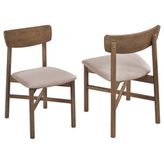 Orleans Furniture - Coaster - Parkridge Dining Side Chair Natural Walnut (Set of 2) - 108562